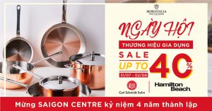 MORIITALIA X SAIGON CENTRE: TRẢI NGHIỆM MUA SẮM NHIỀU ƯU ĐÃI CUỐI TUẦN